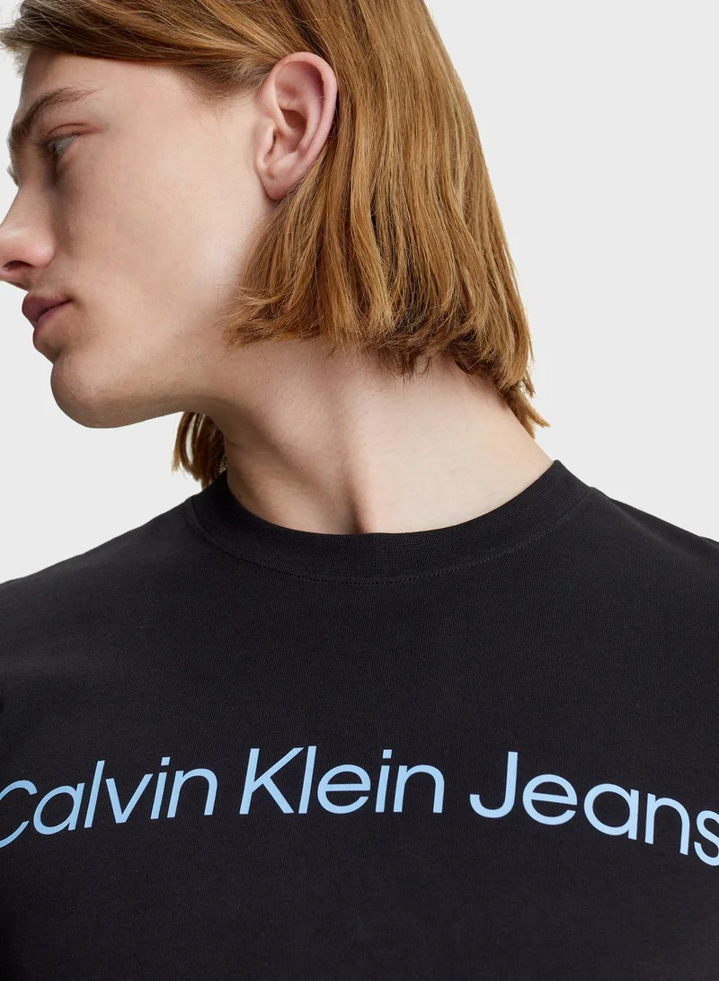 Calvin Klein Jeans Logo Crew Neck T-Shirt