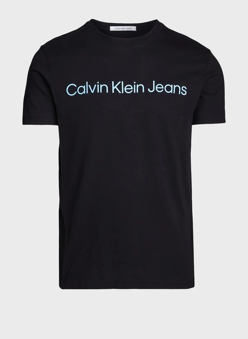 Calvin Klein Jeans Logo Crew Neck T-Shirt