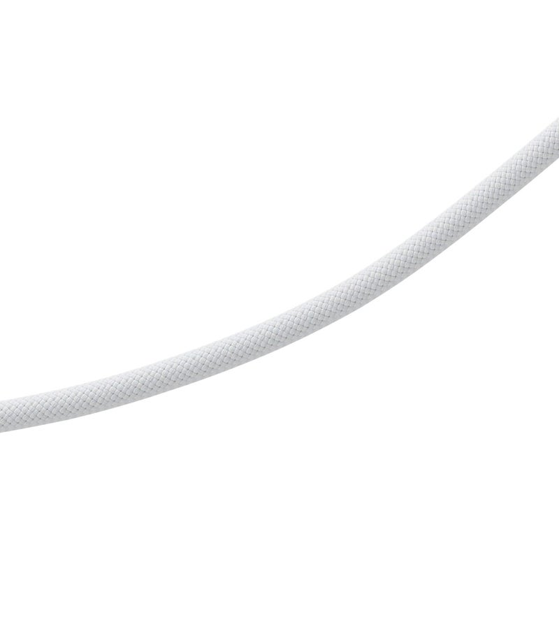 Smays 10ft 240W USB-C Charge Cable 3 m - Compatible with Samsung & Motorola, iPhone 15/16, iPad 10, Car Chargers - Thick Braided, Nylon, White - Image 3