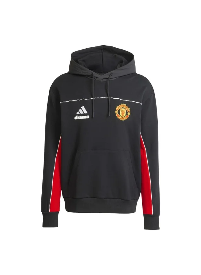 Adidas Adidas Mufc Dc Hd Black Hooded Sweat Sweatshirts For Men