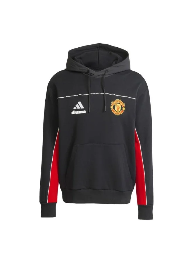 اديداس سويت شيرت بغطاء رأس رجالي أسود