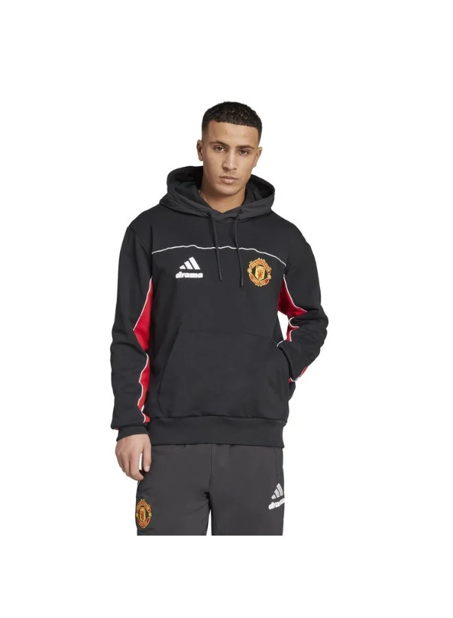 اديداس سويت شيرت بغطاء رأس رجالي أسود