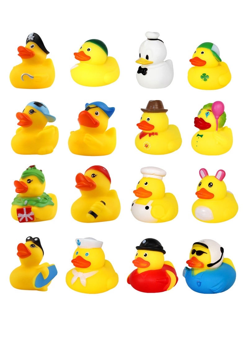 ألعاب استحمام البط الأصفر الصغير 16 قطعة، ألعاب مائية ممتعة لتقمص الأدوار للأطفال، مثالية للاستحمام، السباحة، واللعب بالماء & ألعاب استحمام البط الأصفر الصغير 6 قطع، ألعاب مائية ممتعة لتقمص الأدوار للأطفال، مثالية للاستحمام/السباحة/اللعب بالماء - Image 1