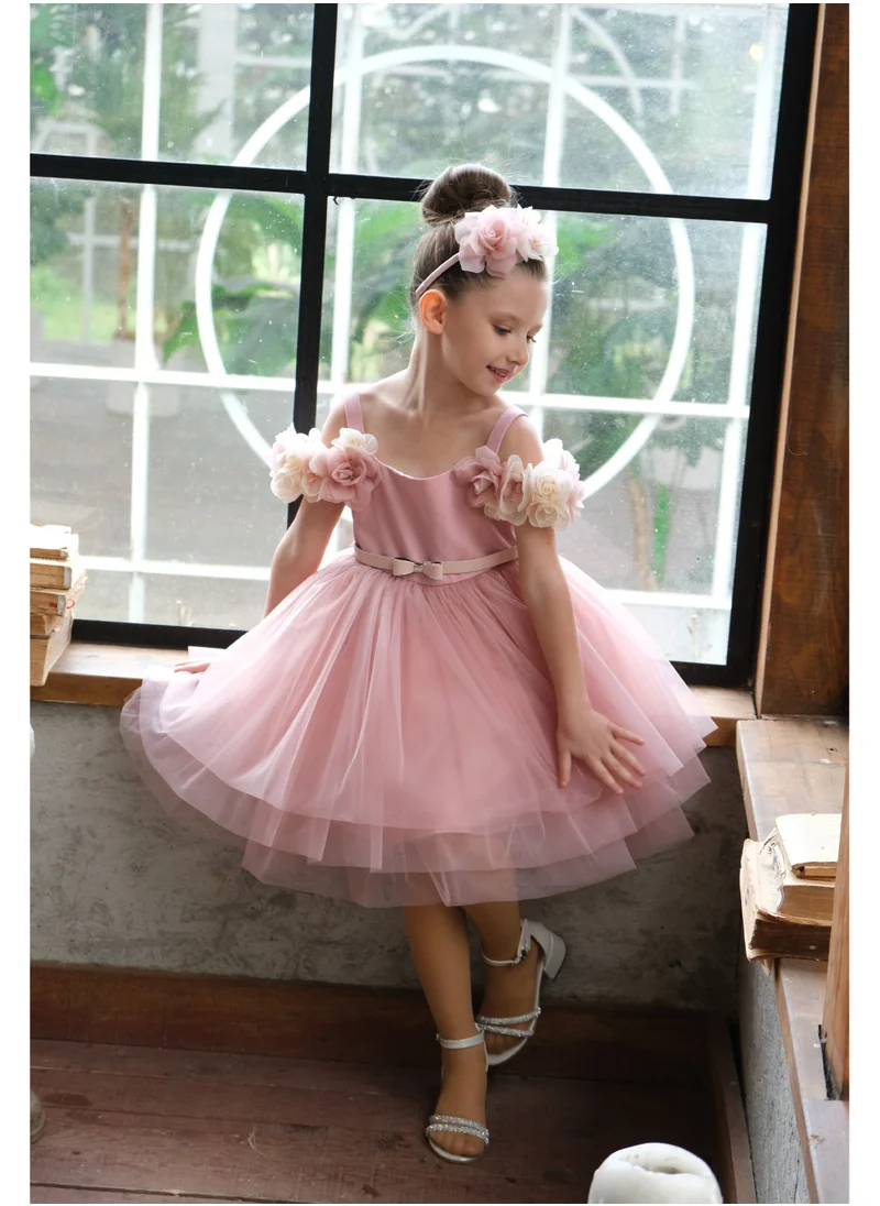 VIA BAMBINO Flower Girls Dress Pink 3222