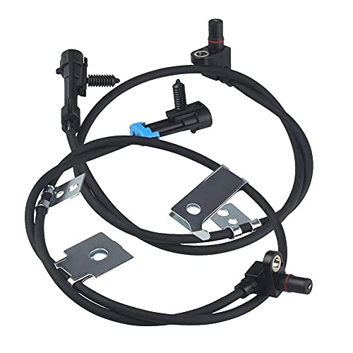 WMPHE Compatible with 2 pcs Front ABS Wheel Speed Sensor Chevy Suburban Silverado Tahoe GMC Yukon Cadillac Escalade 1996 1997 1998 1999 2000 2001 2002 2003 2004 2005 Left Right 15991986 15997039