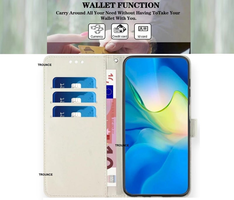 TROUNCE Dream Catcher Leather Flip Phone Case Wallet Cover with Card Slot Holder Kickstand (Multicolor) for Vivo X60 - Image 2