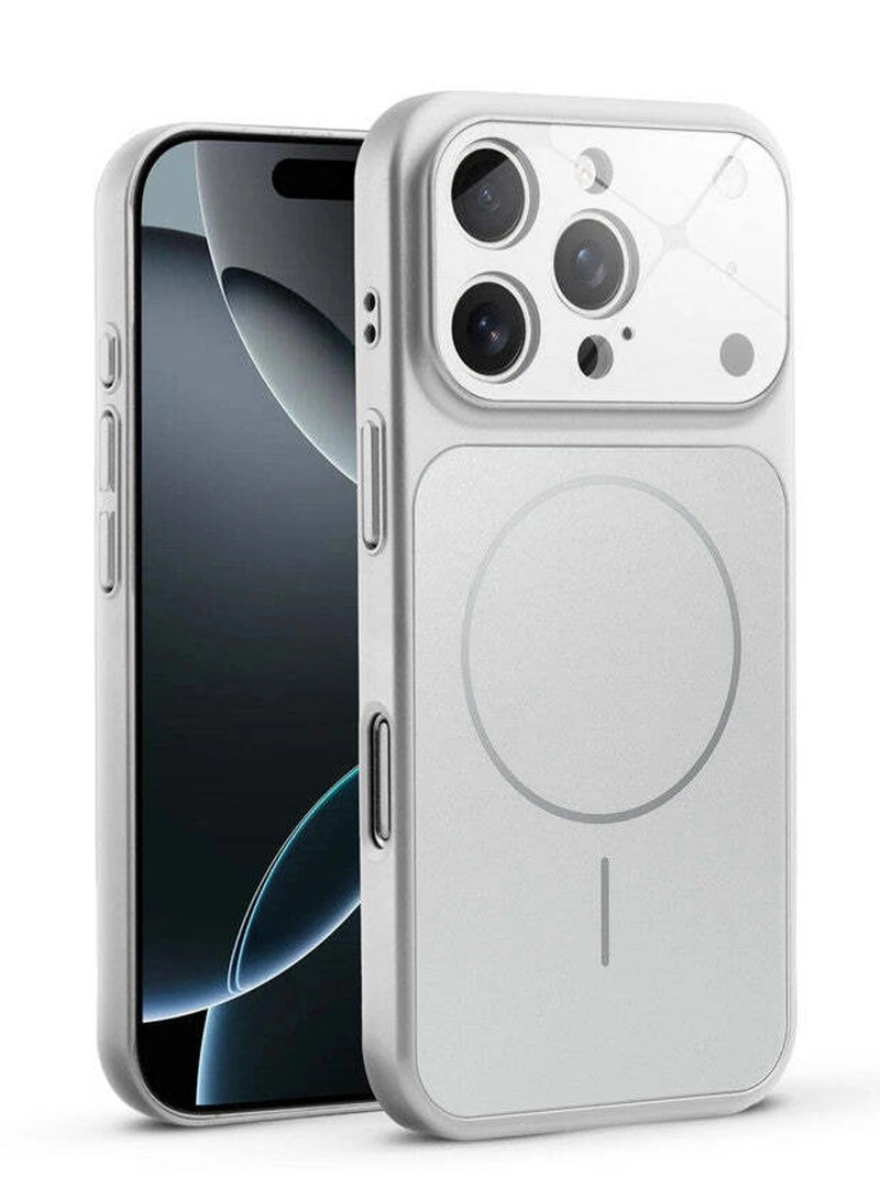 iPhone 15 Pro Case Compatible with Magsafe Matte Glass Slim Case For iPhone 15 Pro Anti-Scratch Camera Lens Protector Shockproof Cover 15 Pro 6.1-inch - Image 1