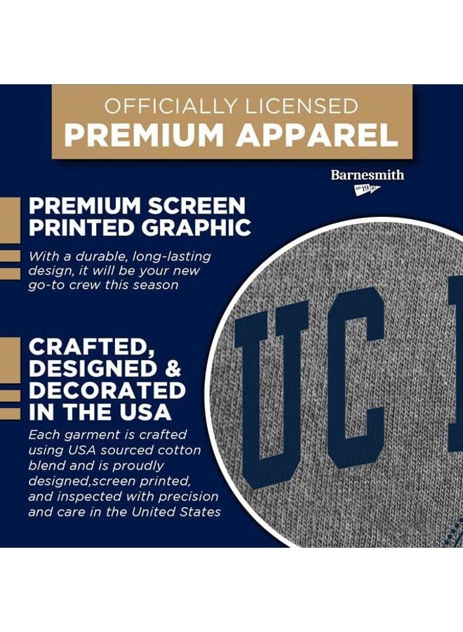 Barnesmith University of California - Irvine Anteaters Crewneck Sweatshirt, Heritage, Charcoal Grey, Medium - Image 4