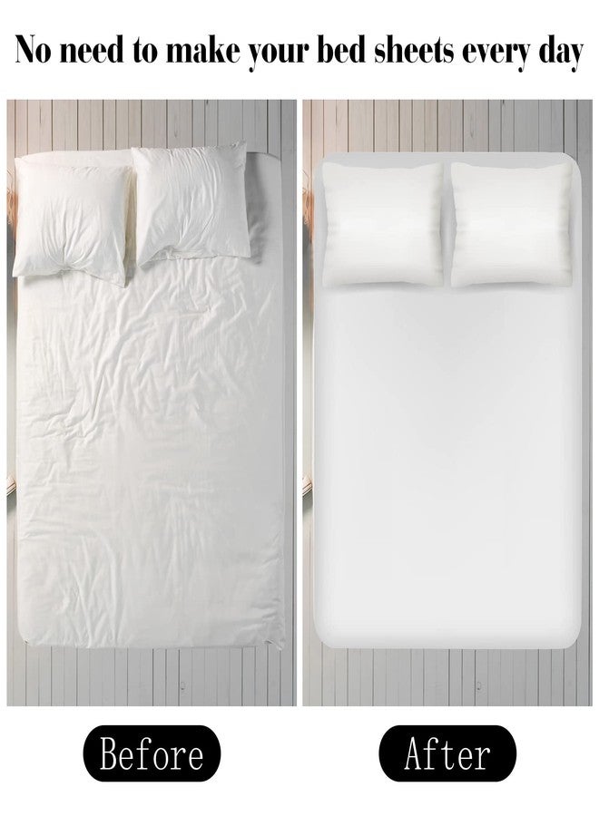 Morcheiong Bed Sheet Fasteners Straps Adjustable Bed Sheet Holder Bands with Sheet Clips for Bedding Stays Bedsheet Tie Downs, Set of 2 - Image 4