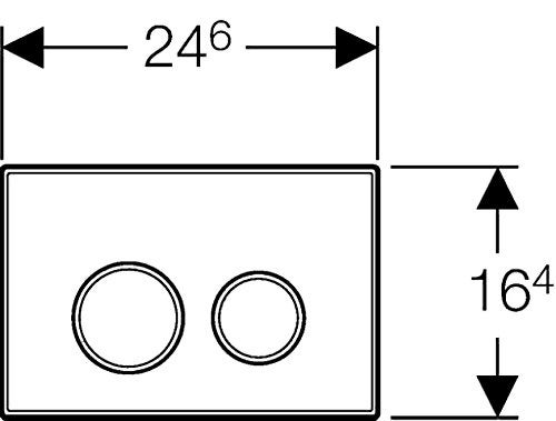 Geberit Geberit 115882 Sigma 20 Dual Flush 16 8 GPF Actuator Plate Stainless Steel  - Image 2