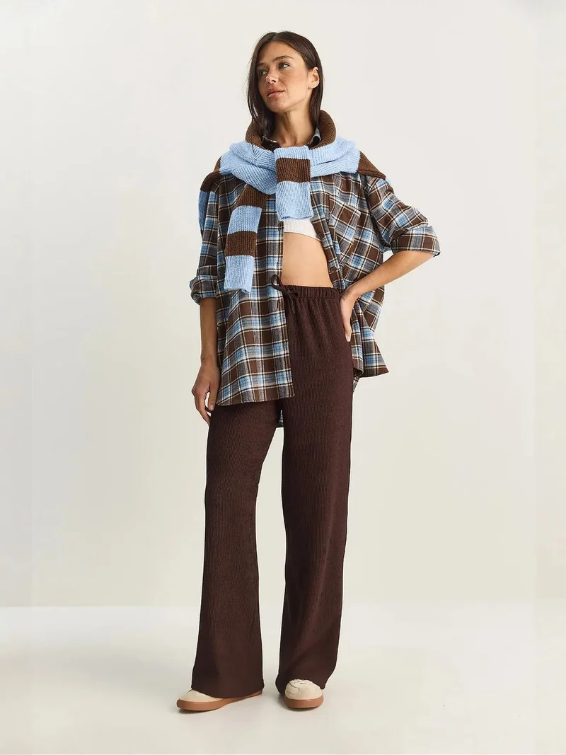 بيانكو لوتشي LUCCI High Waist Wide Leg Pants