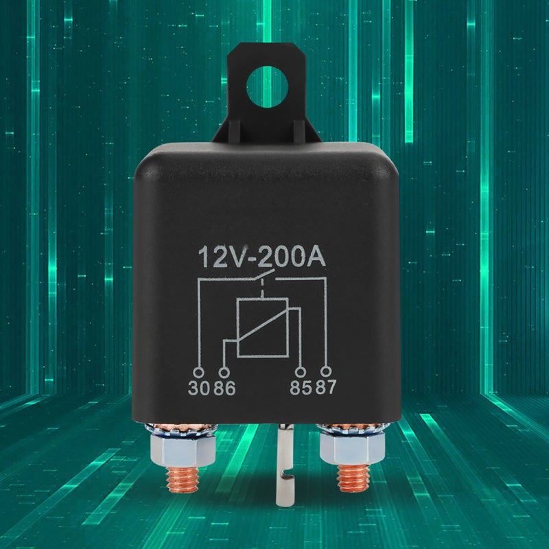 12VDC 200A 4-Pin Normally Open Car Start Relay - High Stable Performance Dust-Proof High-Quality Material for Automotive Oversize Large Vehicles High-Current Control Systems - Image 5