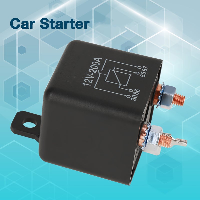 12VDC 200A 4-Pin Normally Open Car Start Relay - High Stable Performance Dust-Proof High-Quality Material for Automotive Oversize Large Vehicles High-Current Control Systems - Image 4