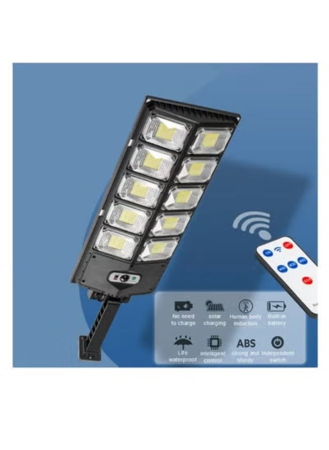 JAJEEK 5 Bulb Solar Street Lights Outdoor – Dusk to Dawn Flood Lights with Remote Control, Motion Sensor, Energy-Efficient Solar Powered Lamp, Waterproof Wall-Mount LED for Garden, Yard, Garage, Pathway, Street, Driveway, Security Lighting UAE  - Image 2
