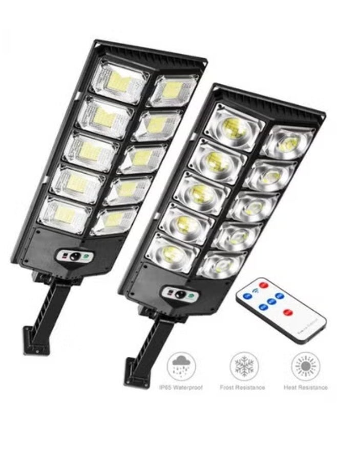 JAJEEK 5 Bulb Solar Street Lights Outdoor – Dusk to Dawn Flood Lights with Remote Control, Motion Sensor, Energy-Efficient Solar Powered Lamp, Waterproof Wall-Mount LED for Garden, Yard, Garage, Pathway, Street, Driveway, Security Lighting UAE  - Image 3