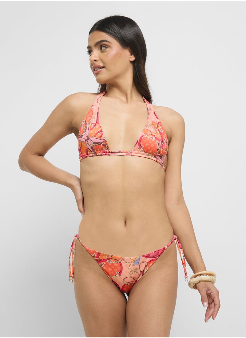 GUESS Printed High Leg String Brief  - Image 1