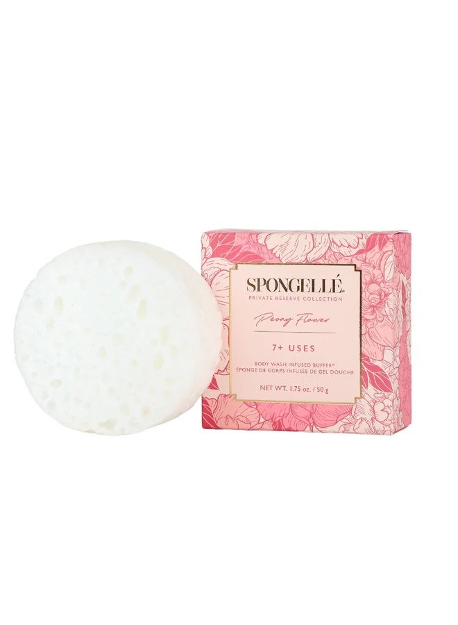 SPONGELLÉ غسول الجسم برائحة زهرة الفاوانيا من برايفت ريزيرف، إسفنجة معطرة 50 غرام (7+ استخدامات) - Image 1
