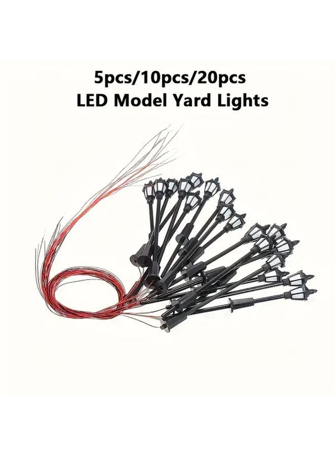 10pcs 3V White LED Model Yard Lights For Train Models And Roads - Image 2