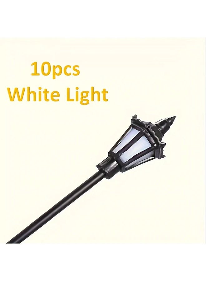 10pcs 3V White LED Model Yard Lights For Train Models And Roads - Image 1