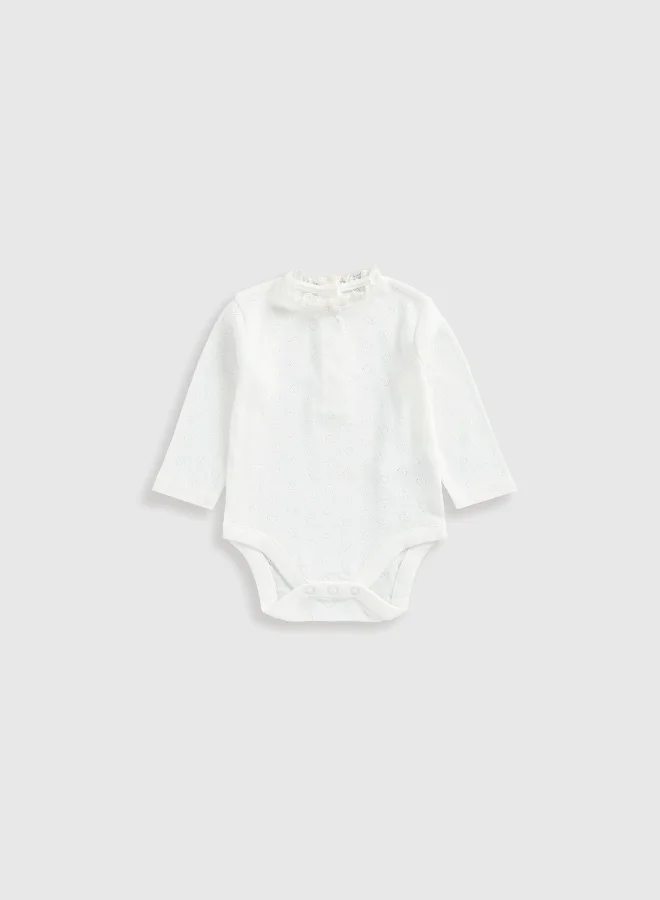 mothercare Pointelle Bodysuits - 5 Pack