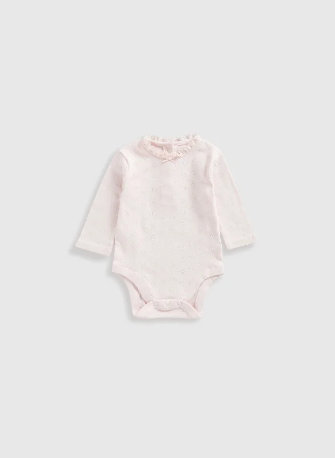 mothercare Pointelle Bodysuits - 5 Pack