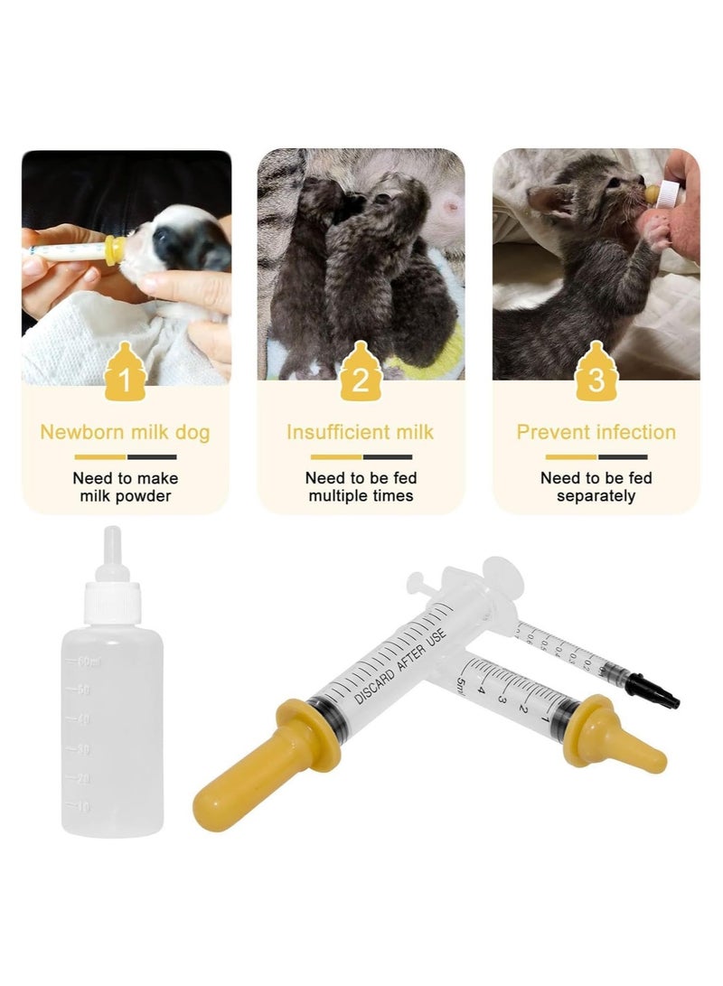 KASTWAVE Puppy Feeding Bottles, Pet Feeding Syringes, Newborn Small Animals Milk Bottles - Image 2