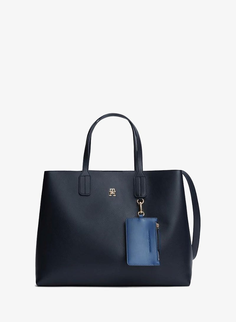 TOMMY HILFIGER Icon Pebble Grain Satchel - Image 1