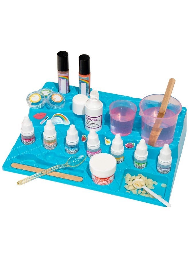 Thames & Kosmos Yummy Rainbow Lip Balm Lab STEM Kit | Make Lip Balms, Glosses | Strawberry, Grape, Banana Flavors & Cosmetic Jars | Chemistry & Biology of Skin Care | 2-Language (EN/FR) - Image 3