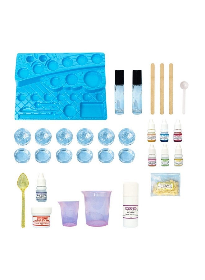 Thames & Kosmos Yummy Rainbow Lip Balm Lab STEM Kit | Make Lip Balms, Glosses | Strawberry, Grape, Banana Flavors & Cosmetic Jars | Chemistry & Biology of Skin Care | 2-Language (EN/FR) - Image 2