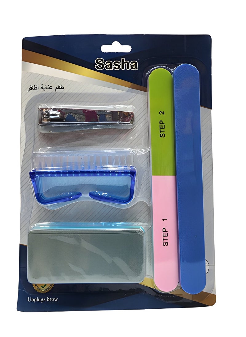 Sasha - 3 Pieces A Nail Care set Consisting of 5 Pieces That Are Distinguished By Ease Of Use And Give a Fairy Touch And an Elegant Look To your Nails - Image 1