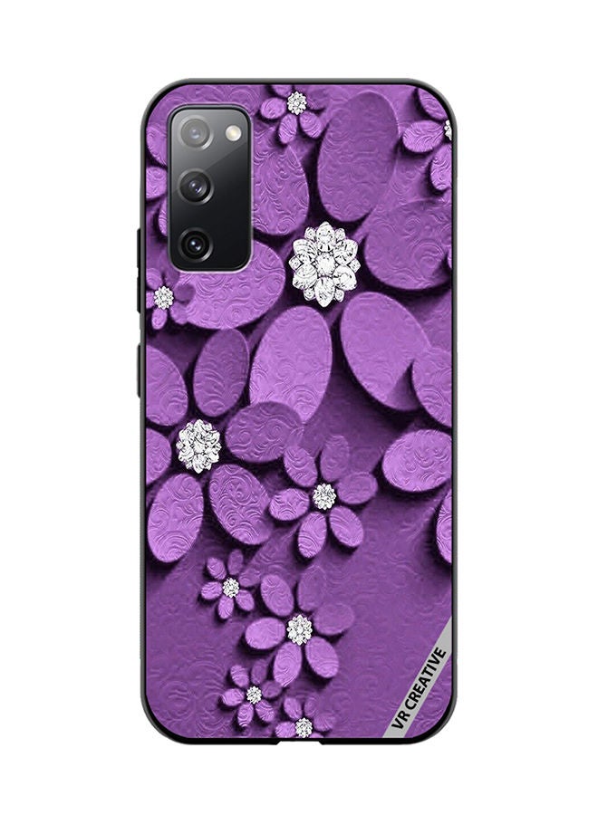 VR CREATIVE Protective Case Cover For Samsung Galaxy S20 FE 5G Flower Design Multicolour - Image 1
