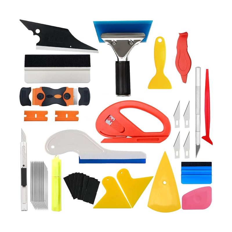 Mandark 43PCS Car Window Tint Tool Kit, Vehicle Window Tint Tool Including Various Squeegee & Knife for Vinyl, Auto Glass Protective Film Installation Wrapping Set, Universal for Vehicles - Image 1