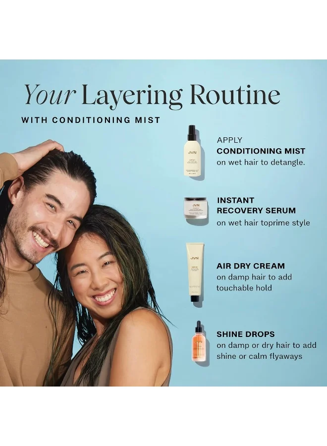 JVN  JVN Complete Leave-In Conditioning Mist, Frizz Free Hydration Spray, Vegan Formula, Sulphate Free (148ml)  | Best Price UAE