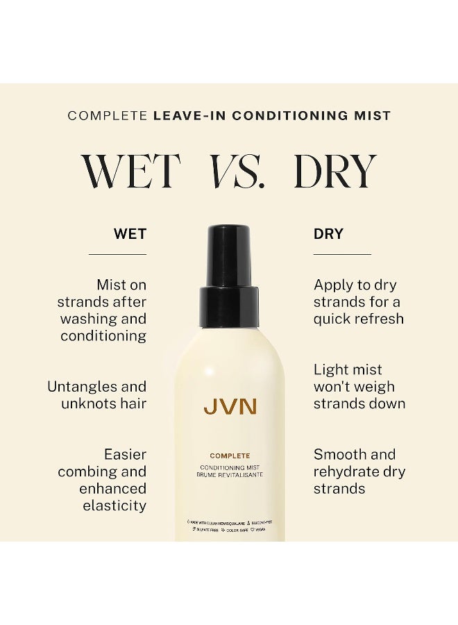 JVN Complete Leave-In Conditioning Mist, Frizz Free Hydration Spray, Vegan Formula, Sulphate Free (148ml) - Image 3