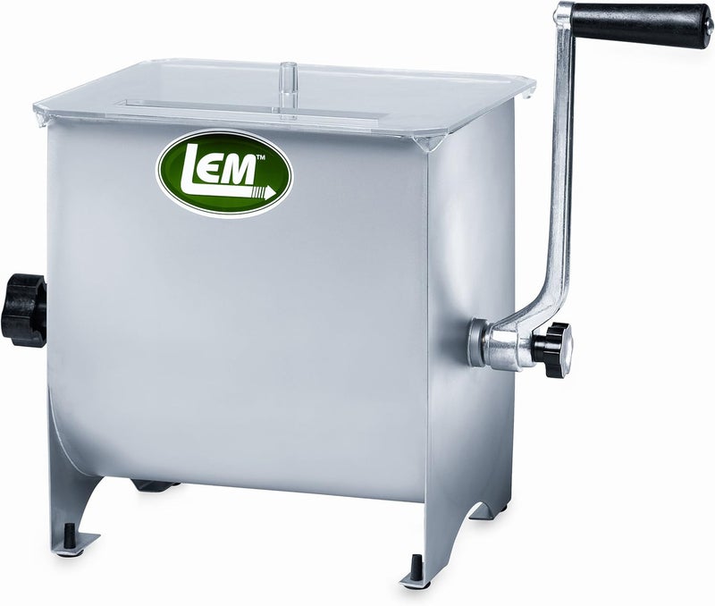 LEM LEM Products 1217 30Pound Motorized Sausage Stuffer w4 Stuffing Tubes Stainless Steel  Product 654 Stainless Steel Manual Meat Mixer Silver  - Image 5