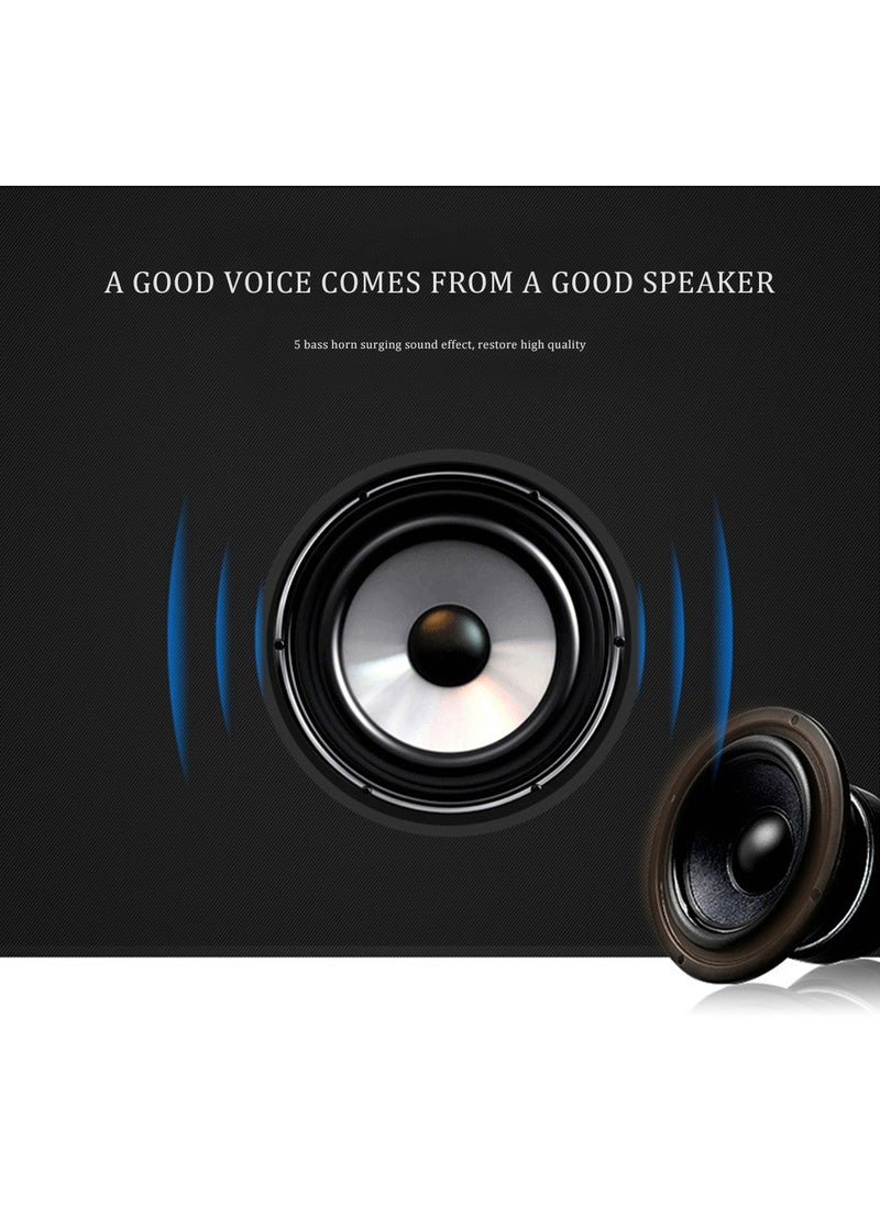 Sharpdo - Portable Bluetooth Speaker Mini Computer Audio  Subwoofer Speaker Green - Image 1