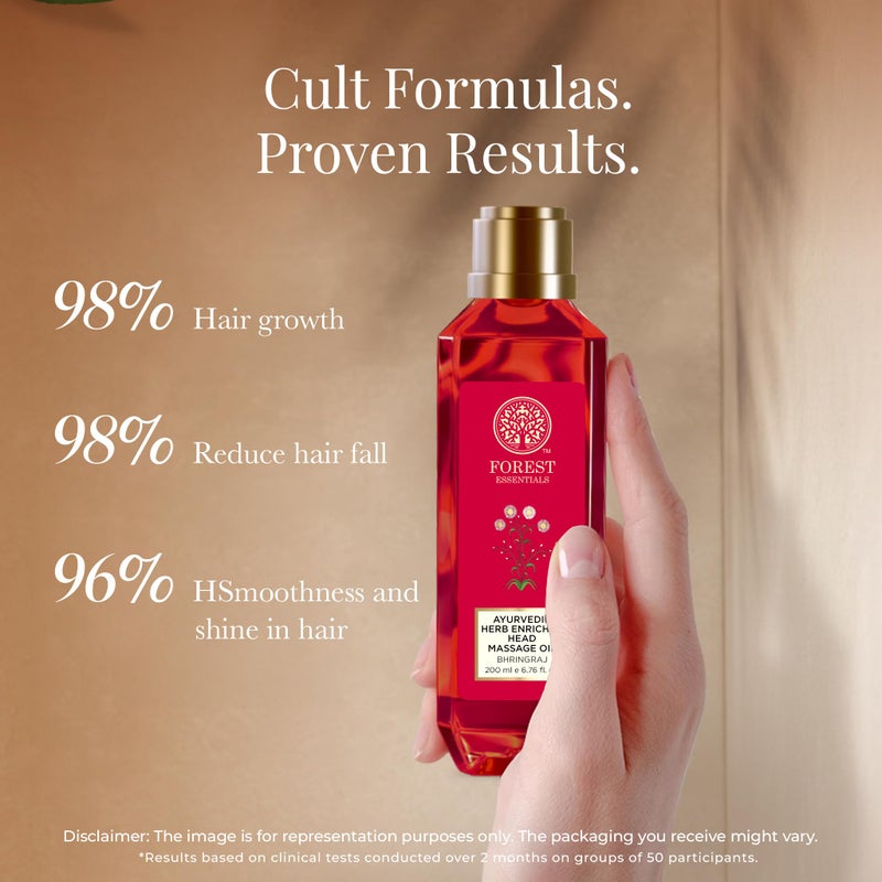 Forest Essentials Ayurvedic Herb Enriched Head Massage Oil - Bhring Raj 200ml Free Expedited Shipping! - Image 3