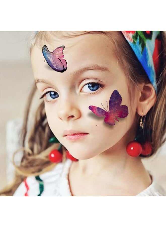 CHARLENT - Glitter Butterfly Temporary Tattoos for Girls - 14 Sheets Glitter Butterfly Tattoos for Girls Birthday Party Favors Goodie Bag Fillers - Image 1