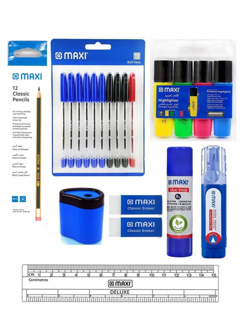 32-Piece School Stationery Set Multicolour