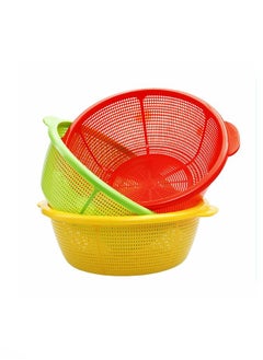 YOLO Multi Purpose Plastic Stainer Colander Washing Net for Fruits, Vegetable and Meat -30cm  - Image 3