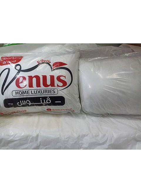 2 مخدة فندقية ناعمة 900 جرام مقاس 70x50 سم من فينوس
