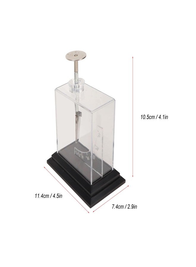 HAOHIZE Foil Electroscope,Foil Electroscope Compact Structure High Sensitity Precise Scale Physics Electrometer for Teaching Aids Experiments - Image 2