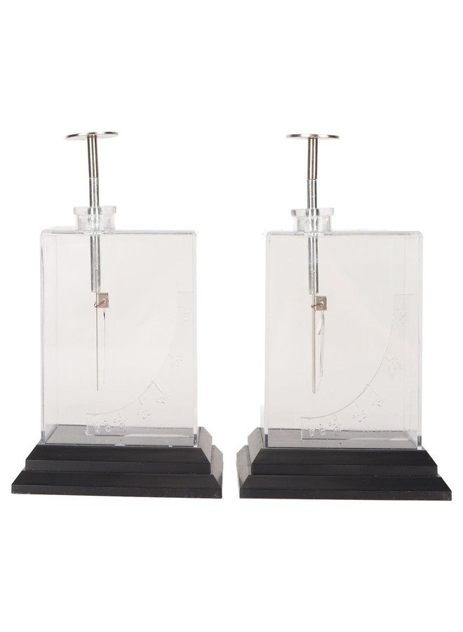 HAOHIZE Foil Electroscope,Foil Electroscope Compact Structure High Sensitity Precise Scale Physics Electrometer for Teaching Aids Experiments - Image 1