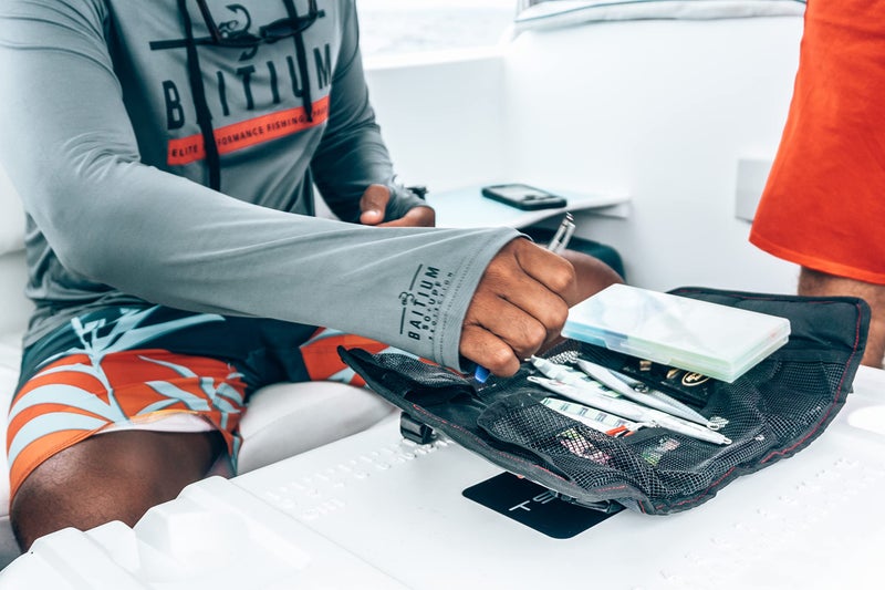 Baitium Men's Long Sleeve Fishing Shirt, SPF Rash Guard, Fishing Gear and Equipment - Grey - Medium - Image 2