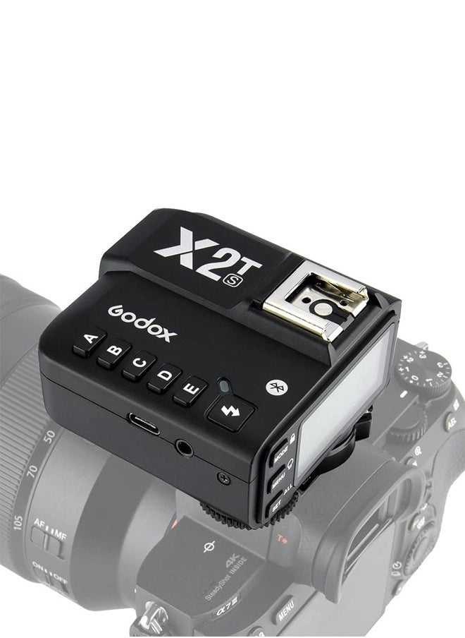 Godox - Godox X2T-S TTL Wireless Flash Trigger for Sony, Bluetooth Connection, 1/8000s HSS, TCM Function, 5 Separate Group Buttons, Relocated Control-Wheel, New Hotshoe Locking, New AF Assist Light - Image 1
