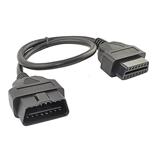 OLLGEN 1.64 Feet/50cm OBD II OBD2 Splitter Cable Cord,16 Pin OBDii Male to Female Extension Cable,Auto Car Diagnostic Extender Cord Adapter - Image 1