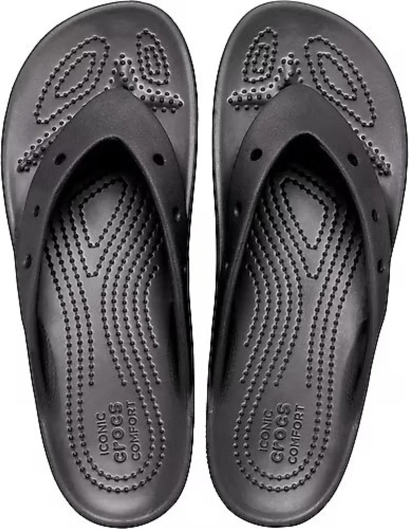crocs Classic Platform Flip W Women's Black Slippers 207714-110
