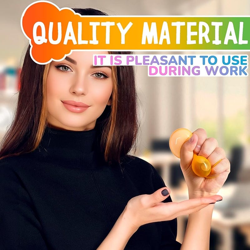 ديمروم 8 قطع من كرات لاصقة تتوهج في الظلام للسقف - كرات تتوهج في الظلام 1.8 انش مصنوعة من مادة المطاط اللدن الحراري الناعم، مجموعة كرات جدارية لتزيين الغرف الملونة - مجموعة كرات اسفنجية لاصقة تلتصق بالجدران - Image 5