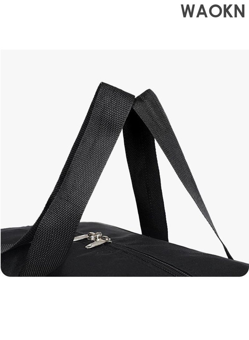 WAOKN Expandable Foldable Luggage Bag, Collapsible Suitcase with ,Scratch Wear Resistant Rolling Duffel Bag  2 Straps, Carry On Luggage Bag with Spinner Wheels, Waterproof Oxford Multifunction Travel Bag with Shoulder Straps for Men Women - Image 2
