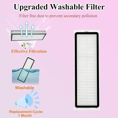 Zengerent D10 Plus gen 2 Replacement Parts Accessories Compatible with Dreame D10 Plus Gen 2 Robot Vacuum Cleaner, Including 1 Main Brush, 2 Hepa Filters, 4 Mop Pads, 4 Edge-Sweeping Brushes, 4 Dust Bag - Image 3